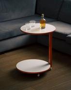 Bijzettafel - IJzer - Salontafel met vier wielen