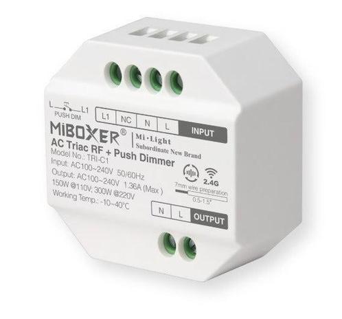 Dimmer Module AC Triac RF+Push MiBoxer, Hobby en Vrije tijd, Elektronica-componenten, Ophalen of Verzenden