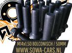 ZWARTE Wielbouten M14x1,50 Bolonisch 50mm ( M14 x 1,50 ), Ophalen of Verzenden