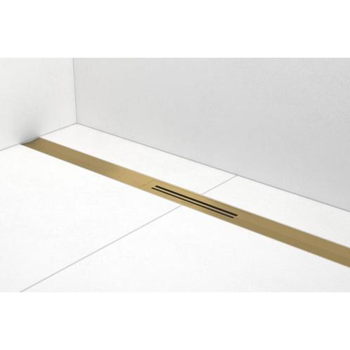 Douchegoot Easy Drain R-Line Clean Brushed Brass (Alle, Doe-het-zelf en Verbouw, Sanitair, Douche, Nieuw, Ophalen of Verzenden