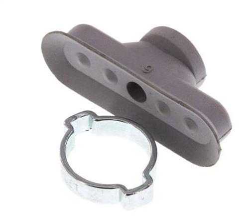 15x5mm Ovaal vlak NBR Grijs Vacuümzuignap Slag 1mm Oorklem, Doe-het-zelf en Verbouw, Gereedschap | Machine-onderdelen en Toebehoren