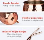 2dekans | KitchenBrothers Moscow Mule Bekers -, Huis en Inrichting, Ophalen of Verzenden, Zo goed als nieuw