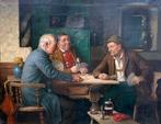 Josef Wagner-Höhenberg (1870-1939) - Joueurs de Cartes dans, Antiek en Kunst, Kunst | Schilderijen | Klassiek