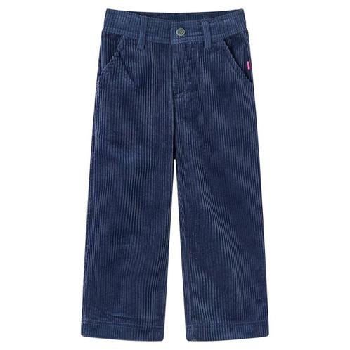 vidaXL Kinderbroek 92 ribfluweel marineblauw, Kinderen en Baby's, Kinderkleding | Overige, Nieuw, Verzenden
