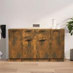 vidaXL Dressoirs 3 st bewerkt hout gerookt eikenkleurig, Huis en Inrichting, Kasten | Dressoirs, 100 tot 150 cm, Verzenden, Nieuw