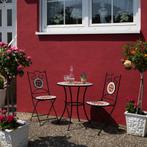 Mozaïek tuinset met 2 stoelen en tafel - bruin, Tuin en Terras, Nieuw, Verzenden