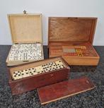Bordspel - 3x Dominos - bois-os-bakélite, Antiek en Kunst