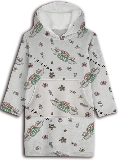 Friends Hoodie Fleece deken Central Perk - volwassen - One S, Kinderen en Baby's, Kinderkamer | Beddengoed, Nieuw, Verzenden