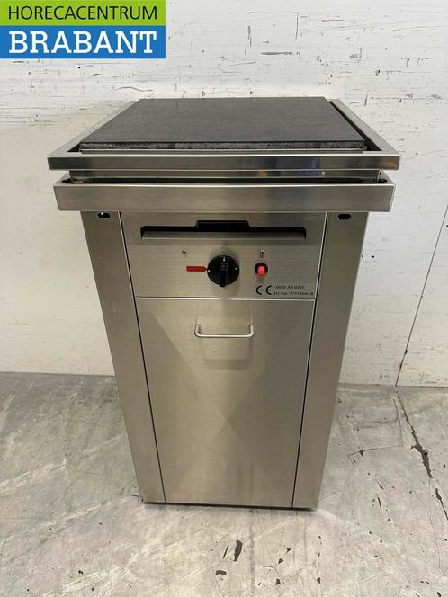 RVS Ivas Steengrill 47,5 x 47,5 cm Propaan Horeca, Zakelijke goederen, Horeca | Keukenapparatuur, Gebruikt, Ophalen of Verzenden