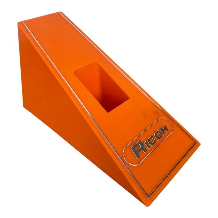 Ricoh Vintage Display Standaard – Oranje Winkeldisplay voor, Audio, Tv en Foto, Fotografie | Fotostudio en Toebehoren, Zo goed als nieuw
