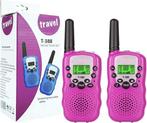 Walkie Talkie - voor kinderen - Roze - 3km bereik - Set van, Verzenden, Nieuw