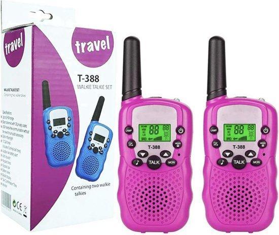 Walkie Talkie - voor kinderen - Roze - 3km bereik - Set van, Kinderen en Baby's, Speelgoed | Overig, Verzenden