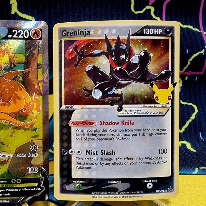Pokémon - 3 Card - Charizard, Greninja SWSH144 / SWSH260 /, Hobby en Vrije tijd, Verzamelkaartspellen | Pokémon
