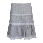 Gold Hawk • gestreepte linnen rok • XS, Kleding | Dames, Rokken, Verzenden, Wit, Nieuw, Maat 34 (XS) of kleiner