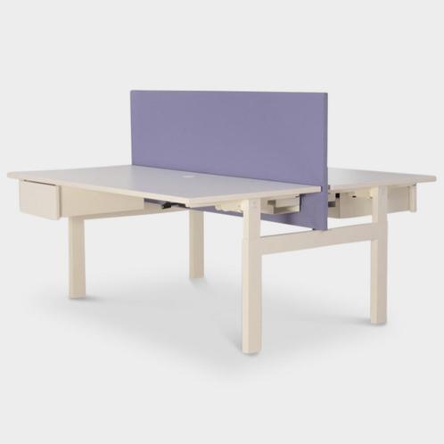 Vepa benchwerkplek, (2x) 160x80 cm, wit blad, hoogte, Huis en Inrichting, Bureaus, Ophalen of Verzenden