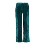 Toupy • groene velvet broek • XS, Kleding | Dames, Broeken en Pantalons, Verzenden, Nieuw, Maat 34 (XS) of kleiner, Groen