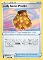 Leafy Camo Poncho 160/195 Silver Tempest, Hobby en Vrije tijd, Verzamelkaartspellen | Pokémon, Ophalen of Verzenden, Nieuw, Losse kaart