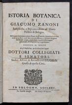 Giacomo Zanoni - Istoria botanica di Giacomo Zanoni