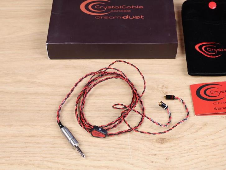 Crystal Cable Portable Dream Duet headphone cable - 4.4mm TR, Audio, Tv en Foto, Audiokabels en Televisiekabels, Overige kabels