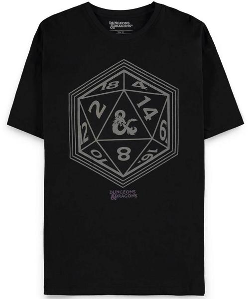 Difuzed Dungeons & Dragons Dice T-Shirt Zwart-Maat S, Kleding | Heren, Overige Herenkleding, Nieuw, Ophalen of Verzenden