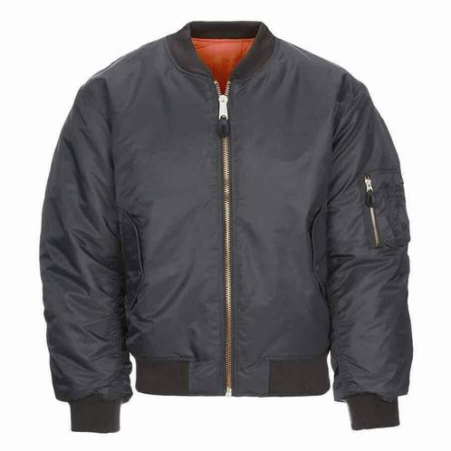 MA-1 bomber jack GM Grey - Maat XXXL, Kleding | Heren, Jassen | Zomer, Grijs, Nieuw, Verzenden