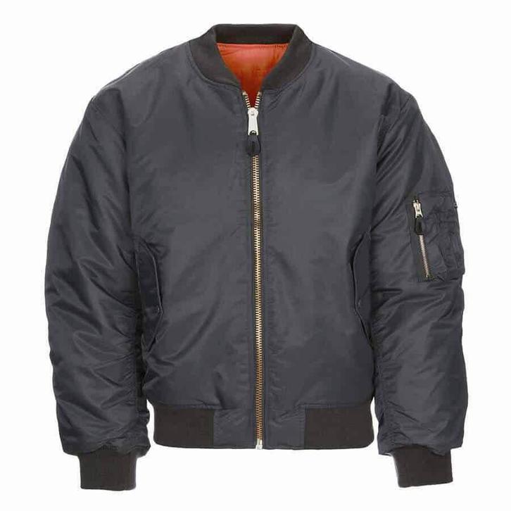 MA-1 bomber jack GM Grey - Maat XXXL, Kleding | Heren, Jassen | Zomer, Grijs, Nieuw, Verzenden