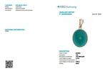 Hanger - 14 karaat Geel goud - 8.08ct. tw. Smaragd -