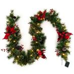 Guirlande met verlichting - Kerstslinger - Kerstversiering -, Huis en Inrichting, Woonaccessoires | Kransen, Verzenden, Zo goed als nieuw