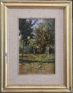 Carlo Follini (1848-1938) - Paesaggio, Antiek en Kunst