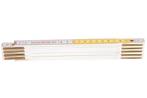 Opvouwbare duimstok - 2 meter - Hout + nylon coating, Ophalen of Verzenden, Nieuw