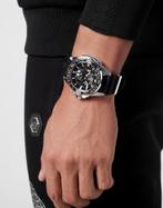 Philipp Plein PWAAA1622 The $kull Carbon Fiber horloge 44 mm, Nieuw, Overige merken, Staal, Kunststof