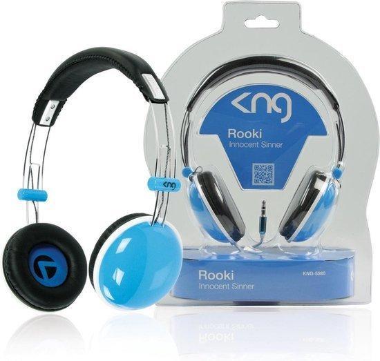 - König Rooki Innocent Sinner Koptelefoon – Blauw, Doe-het-zelf en Verbouw, Elektra en Kabels, Nieuw, Ophalen of Verzenden