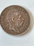 Duitse Rijk: 5 Marks 1875. Albert Koening Von Sachsen. High, Postzegels en Munten