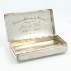 Antonie Keun (Groningen 1833) - Tabaksdoos - .833 zilver, Antiek en Kunst