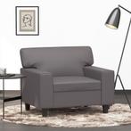 vidaXL Fauteuil 60 cm kunstleer grijs, Eenpersoons, Verzenden, Nieuw, Leer