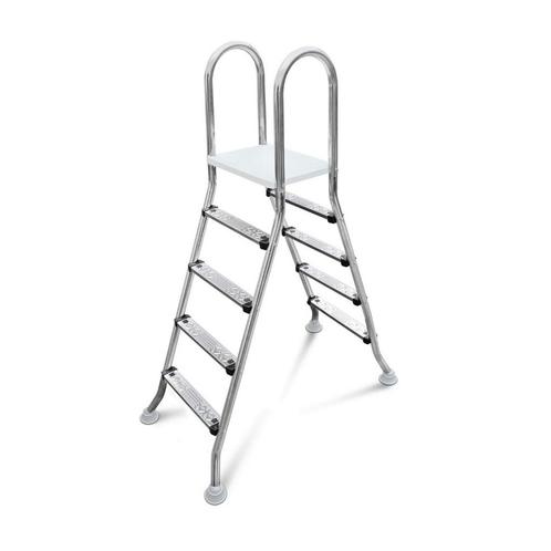 Weau A-frame RVS zwembadtrap 2 x 4 treden - AISI 304, Tuin en Terras, Zwembad-toebehoren, Nieuw, Verzenden