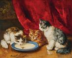 Alfred Arthur Brunel de Neuville (1852-1941) - Kitten at the