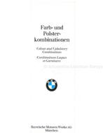 1971 BMW PROGRAMMA KLEUREN EN BEKLEDING BROCHURE, Boeken, Auto's | Folders en Tijdschriften, Nieuw, BMW, Author