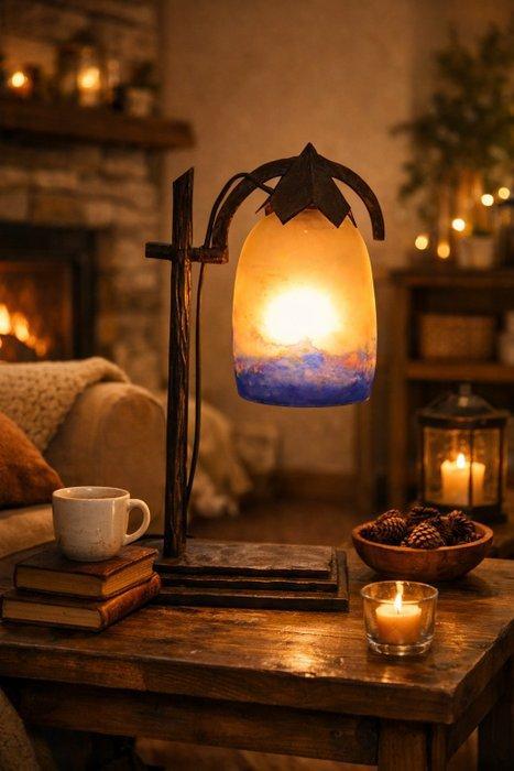 Lamp - Smeedijzer - Lamp Art Déco 1925–1935, Antiek en Kunst, Kunst | Designobjecten