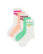 HEMA Kindersokken strepen fruit - 5 paar gebroken wit, Kinderen en Baby's, Verzenden, Nieuw