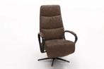 Relaxfauteuil Hitzum - relaxfauteuils - Bruin, Nieuw, Stof, Bruin