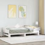 vidaXL Slaapbank met onderschuifbed 90x200 cm massief, Huis en Inrichting, Slaapkamer | Bedden, 90 cm, Eenpersoons, Verzenden