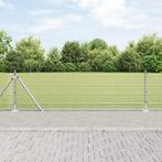 vidaXL Gelast Draad Omheining met 13 Flensposten 0.5x50 m, Verzenden, Nieuw, IJzer