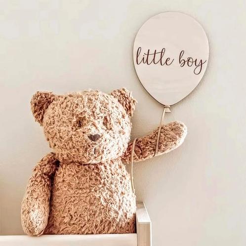Houten ballon met de tekst Little Boy, Kinderen en Baby's, Kraamcadeaus en Geboorteborden, Kraamcadeau, Nieuw, Verzenden