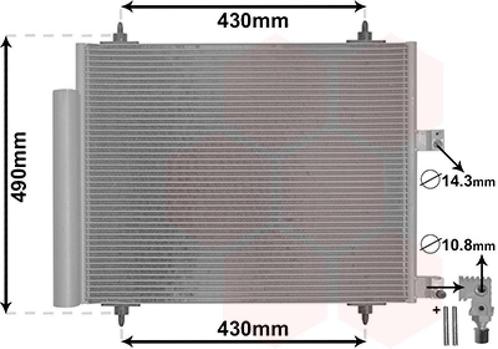 LUCHTCONDENSATOR VOOR CITROEN C8 EA/EB 2002-2014 06455AP, Auto-onderdelen, Airco en Verwarming, Nieuw, Ophalen of Verzenden