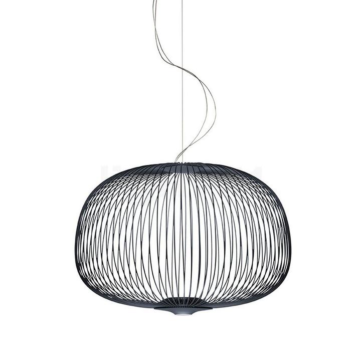 Foscarini Spokes 3 Sospensione LED, grafiet - schakelbaar, Huis en Inrichting, Lampen | Hanglampen, Nieuw, Verzenden