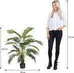 Mica Decorations Areca Palm Kunstplant in Pot - H134 x Ø50, Verzenden, Nieuw