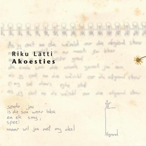 cd - Riku LÃ¤tti - Akoesties, Cd's en Dvd's, Cd's | Overige Cd's, Zo goed als nieuw, Verzenden