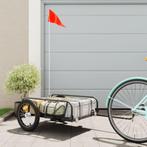 vidaXL Fietstrailer 126x63x34 cm ijzer zwart, Verzenden, Nieuw