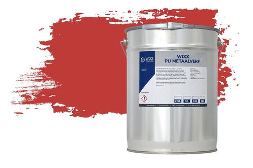 Wixx PU Metaalverf RAL 3020 | Verkeersrood 20L, Doe-het-zelf en Verbouw, Verf, Beits en Lak, Verf, Rood, Nieuw, 15 tot 20 liter